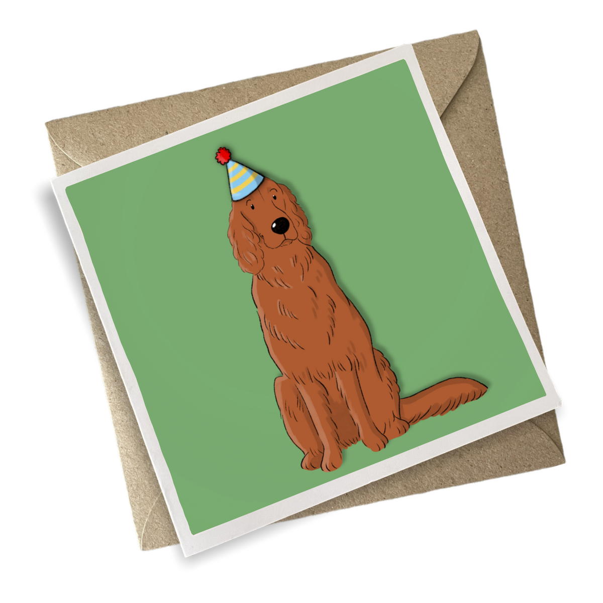 Irish Setter Birthday Card