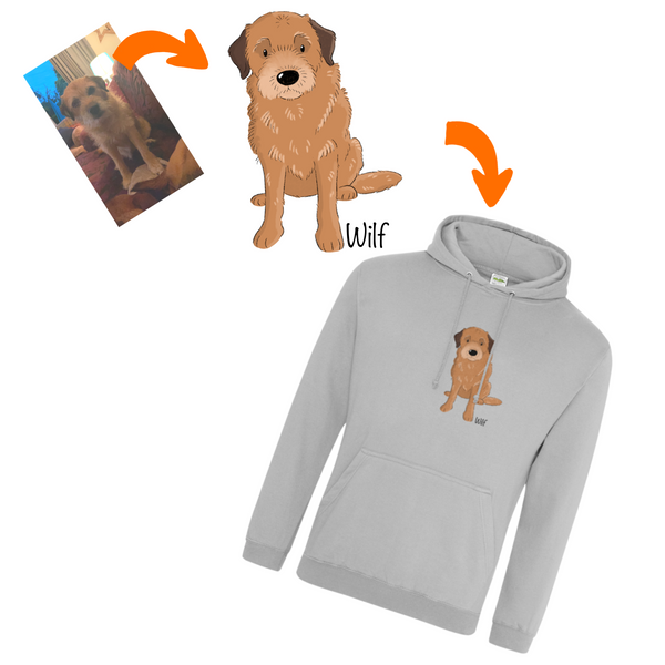Your Dog's Portrait on a Hoodie!