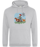 "Hands full" Illustrated Hoodie