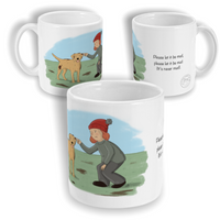 "Scratch and Sniff" dog walker's mug